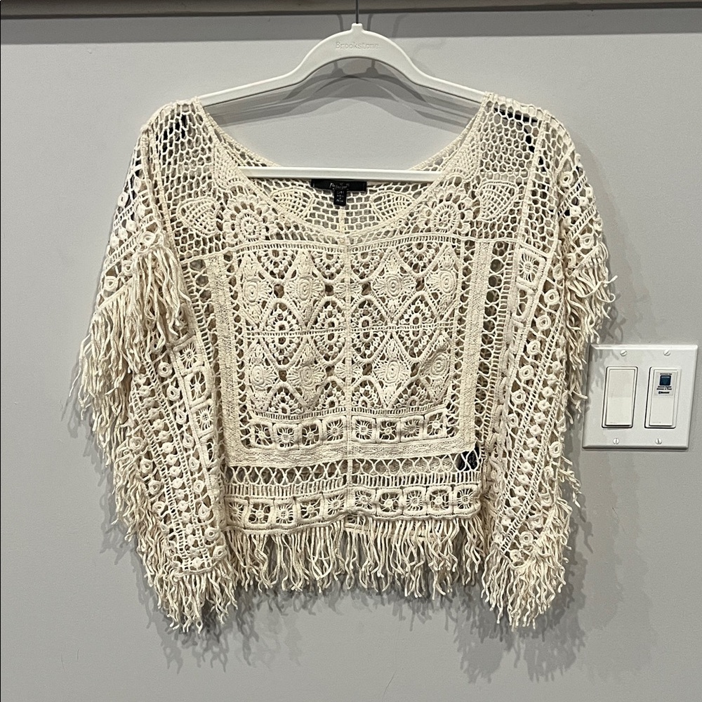 Crochet Fringe Swim Cover Up